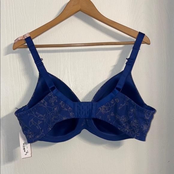Ambrielle Navy Floral Bra - Picture 6 of 9